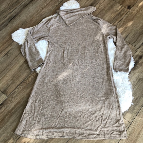 NIB For G & PL Long Sleeve Cowel Neck Shirt Dress - Picture 6 of 6